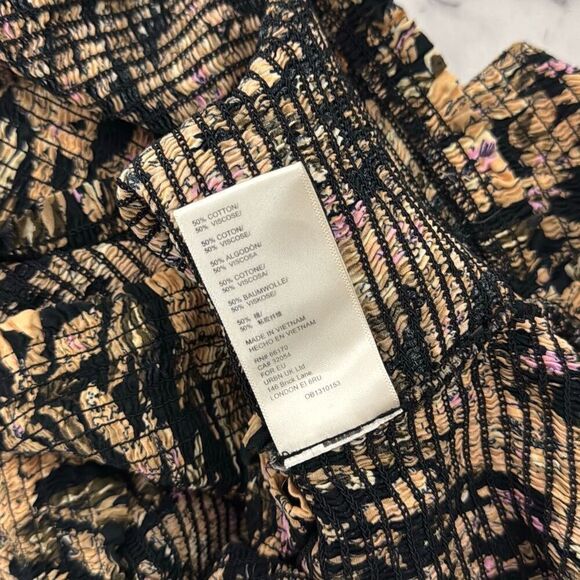 Free People East to West Smocked Top M - Picture 6 of 7